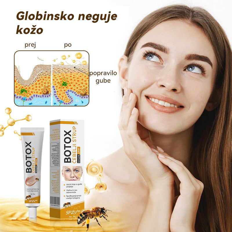 (🎁 Ekskluzivna posebna ponudba - 70 % popust - ne zamudite!) Spzv™💎 𝐁𝐎𝐓𝐎𝐗 Strije proti staranju z medenim strupom