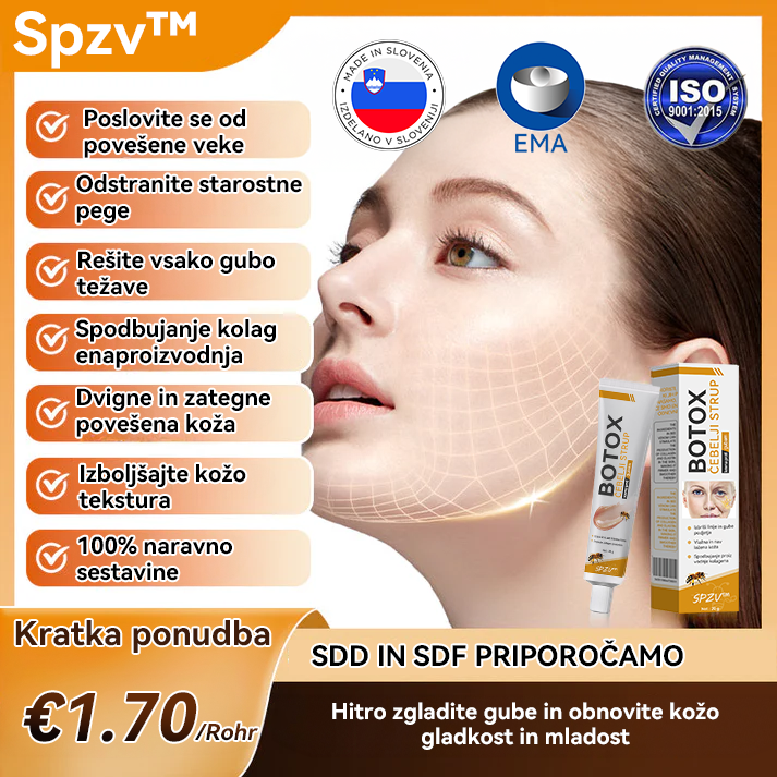 (🎁 Ekskluzivna posebna ponudba - 70 % popust - ne zamudite!) Spzv™💎 𝐁𝐎𝐓𝐎𝐗 Strije proti staranju z medenim strupom