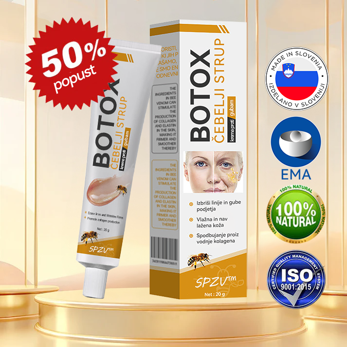 (🎁 Ekskluzivna posebna ponudba - 70 % popust - ne zamudite!) Spzv™💎 𝐁𝐎𝐓𝐎𝐗 Strije proti staranju z medenim strupom