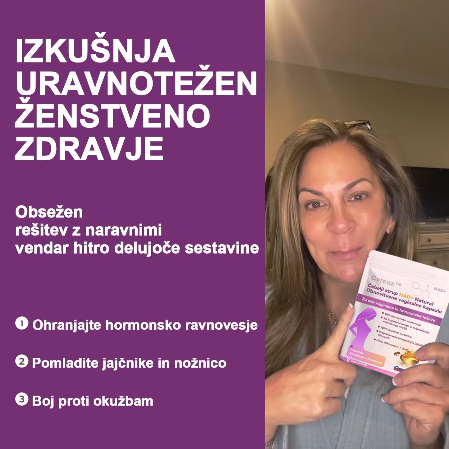 🦄𝐂𝐯𝐫𝐞𝐨𝐳™ Č𝐞𝐛𝐞𝐥𝐣𝐢 𝐬𝐭𝐫𝐮𝐩 𝐍𝐀𝐃+ 𝐍𝐚𝐭𝐮𝐫𝐚𝐥 𝐎𝐛𝐧𝐨𝐯𝐢𝐭𝐯𝐞𝐧𝐞 𝐯𝐚𝐠𝐢𝐧𝐚𝐥𝐧𝐞 𝐤𝐚𝐩𝐬𝐮𝐥𝐞 (Kapsule za zdravje žensk in zdravje kože)