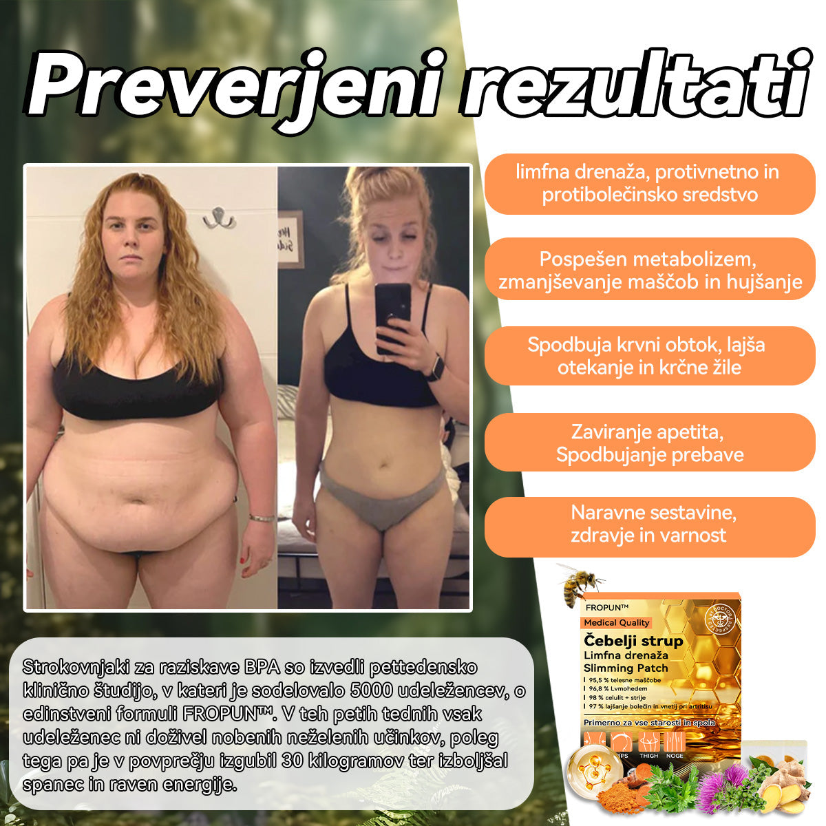 𝐅𝐑𝐎𝐏𝐔𝐍™ 👩‍⚕️„Pogoji za hujšanje z apitoksinom za limfno drenažo“ (za vse limfne težave in debelost)
